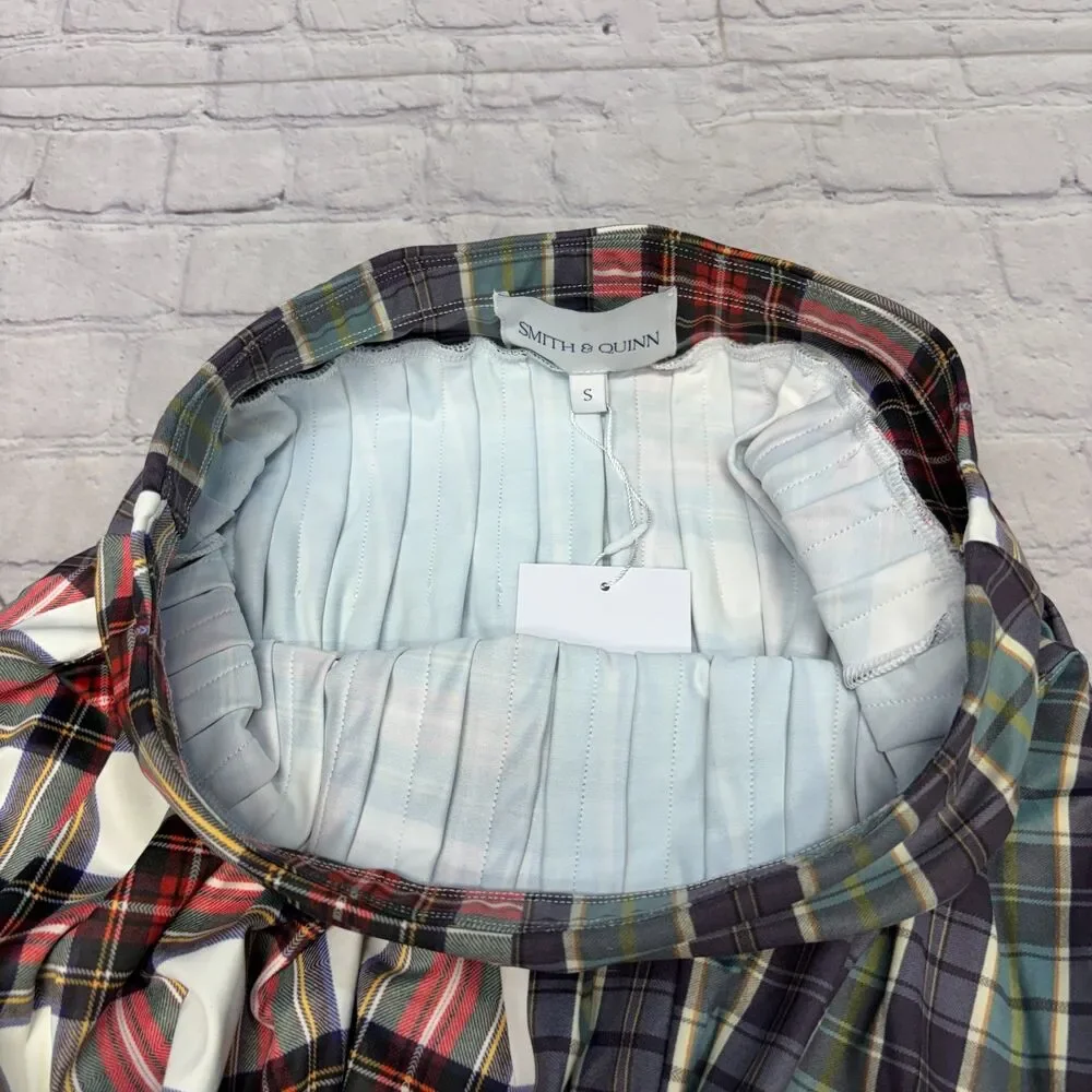 NWT Smith & Quinn Women Lennox Galway Tartan Maxi Skirt Size Small C124 -25